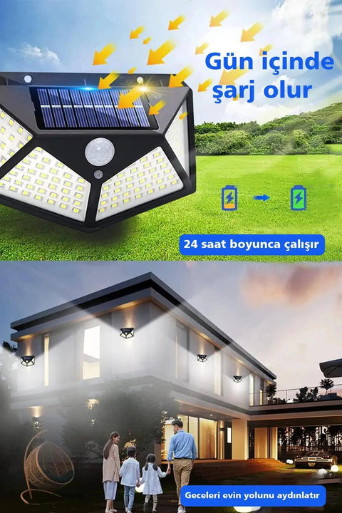 K2 KBA741 Solar Wall Light with Sensor 50W – White Light