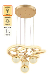 Alya Gold Pendant Chandelier