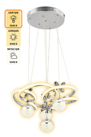 Alya Chrome Pendant Chandelier