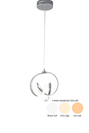 Asil Chrome Single Pendant Chandelier
