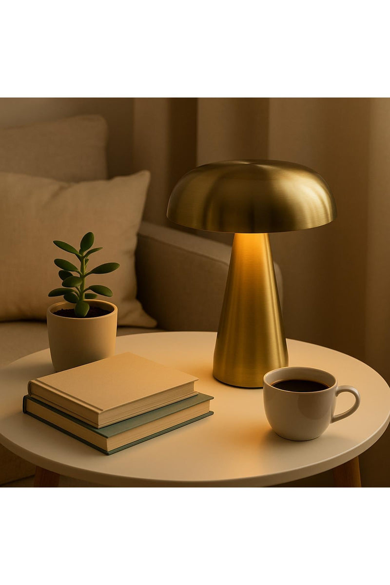 AILEEN KML113 Rechargeable Touch-Control Table Lamp – Gold