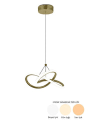 Duru Single Pendant Chandelier – Antique Finish