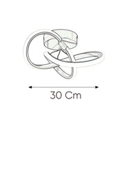 Hare Chrome Flush-Mount Chandelier