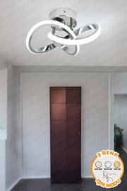 Hare Chrome Flush-Mount Chandelier