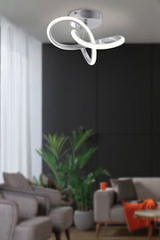 Hare Black Flush-Mount Chandelier