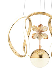 İnci Gold Single Pendant Chandelier