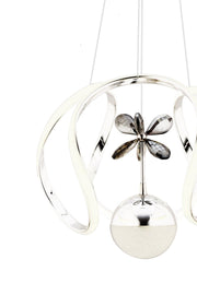 İnci Chrome Single Pendant Chandelier