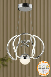 İnci Chrome Single Pendant Chandelier