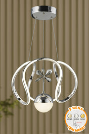 İnci Chrome Single Pendant Chandelier