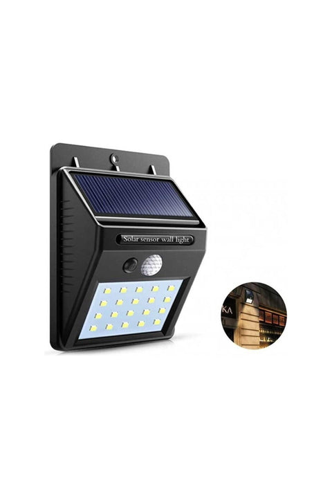 K2 KBA749 Solar Wall Light with Sensor 15W – White Light