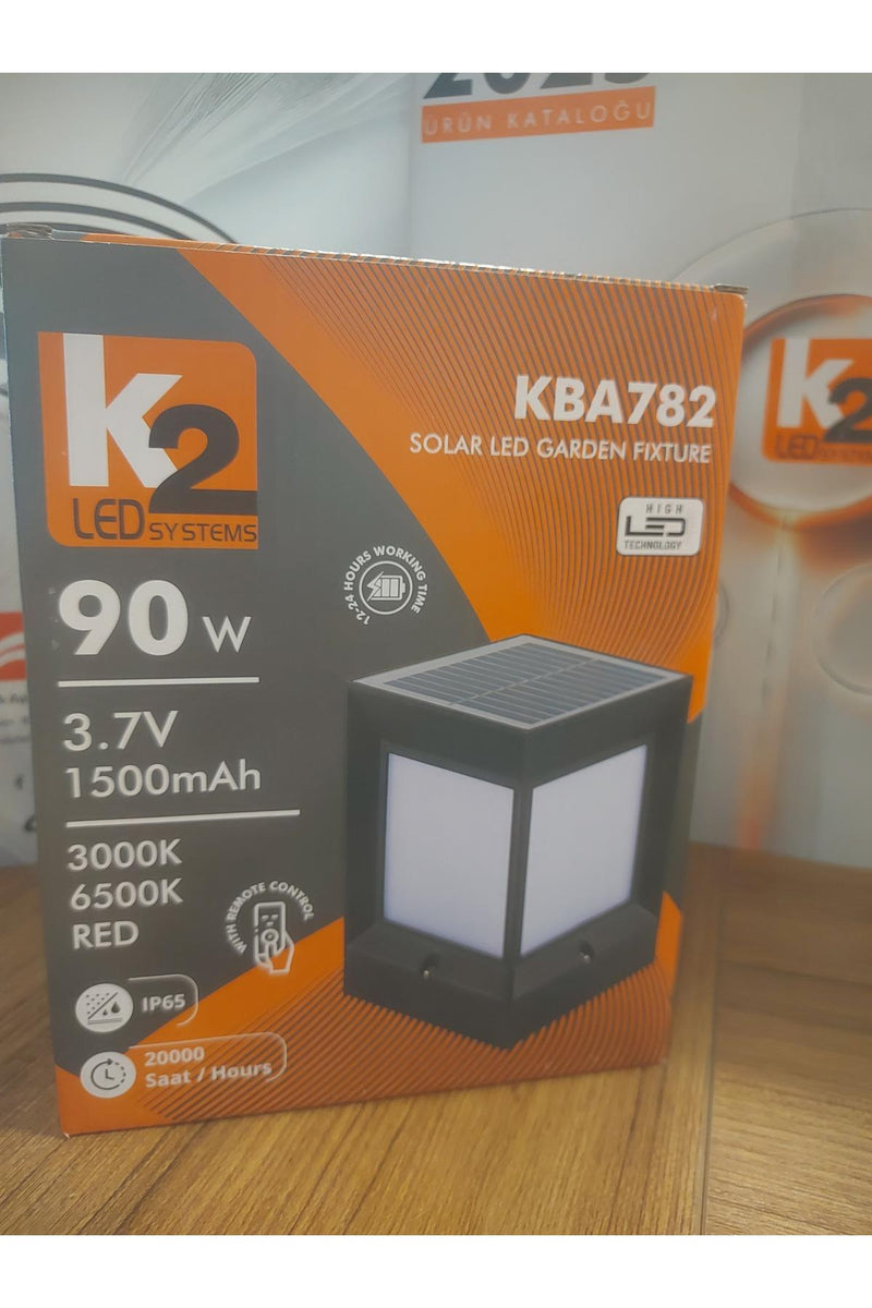 K2 KBA782 Solar Wall-Top Light 90W