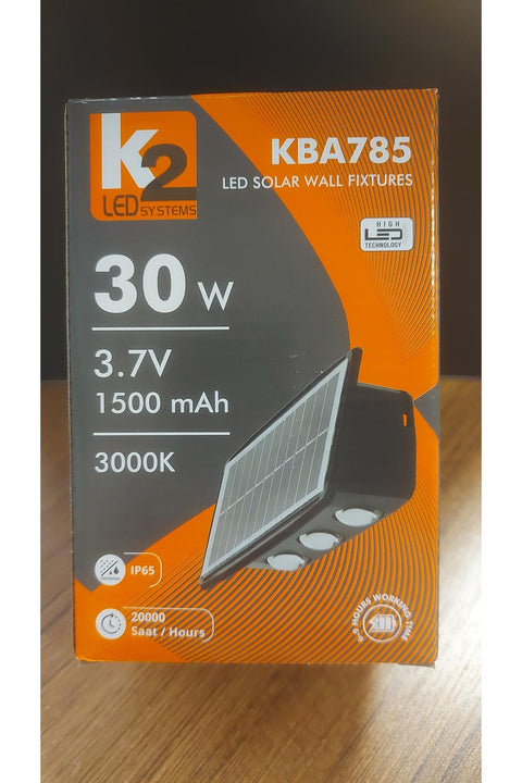 K2 KBA785 Solar Wall Light 30W