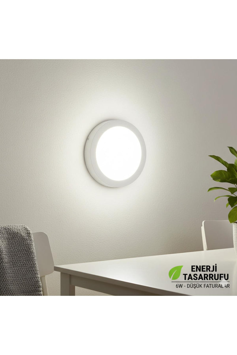 K2 KDL420 Surface-Mounted Round LED Panel 6W – White Light