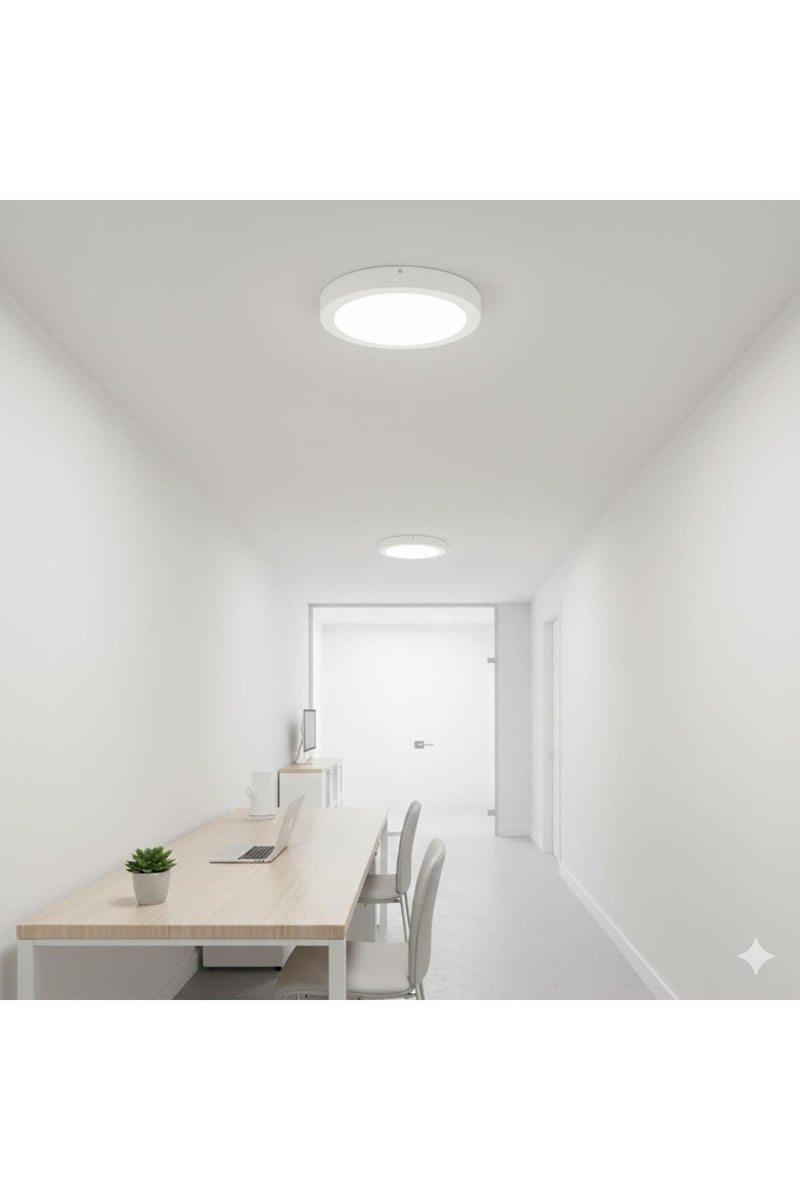 K2 KDL422 Surface-Mounted Round LED Panel 18W – Daylight