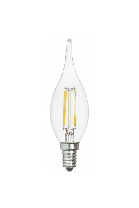 K2 KES498 Curved LED Filament Candle Bulb 4W – Daylight