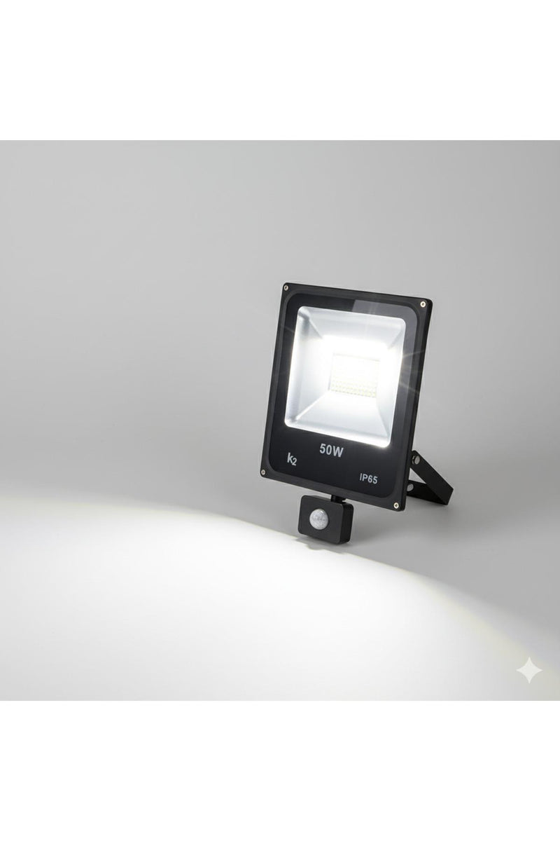 K2 KLF160B LED Floodlight with Sensor 50W – White Light