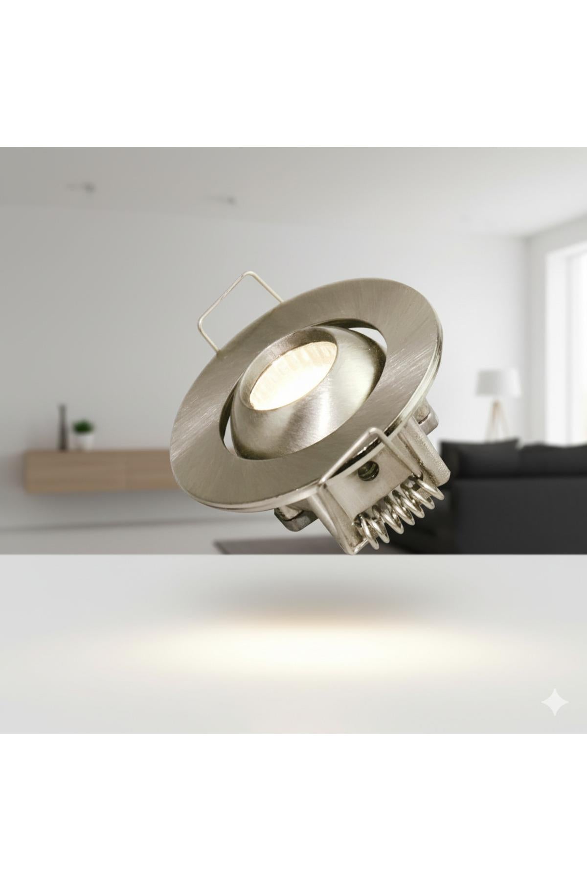 K2 KLS519 Adjustable Yıldız LED Spotlight 3W – Satin Housing, Blue Light