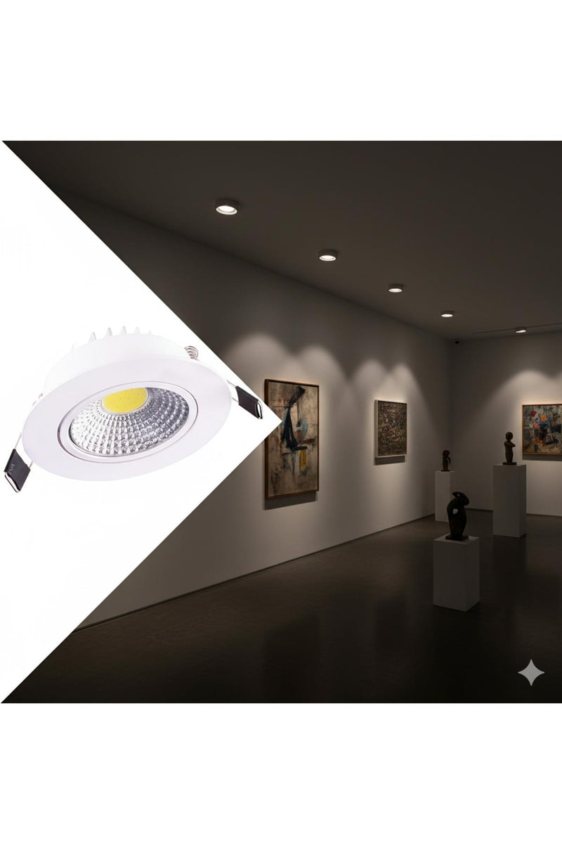K2 KSL240 COB LED Spotlight 5W – White Housing, Daylight