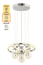 Liva Chrome Pendant Chandelier