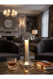 K2 KML115 Rechargeable Touch-Control Table Lamp – Silver