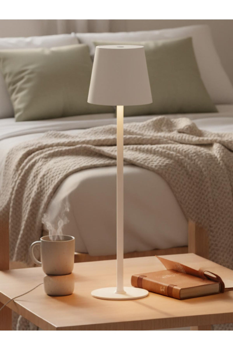 K2 KML114 Rechargeable Touch-Control Table Lamp – White