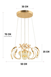 Neva Gold Pendant Chandelier