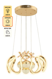 Neva Gold Pendant Chandelier