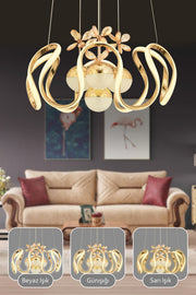 Neva Gold Pendant Chandelier