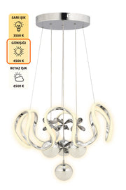 Neva Chrome Pendant Chandelier
