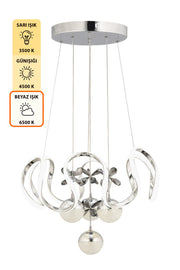 Neva Chrome Pendant Chandelier