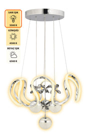 Neva Chrome Pendant Chandelier