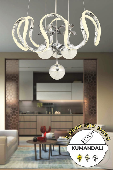 Neva Chrome Pendant Chandelier