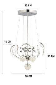 Neva Chrome Pendant Chandelier