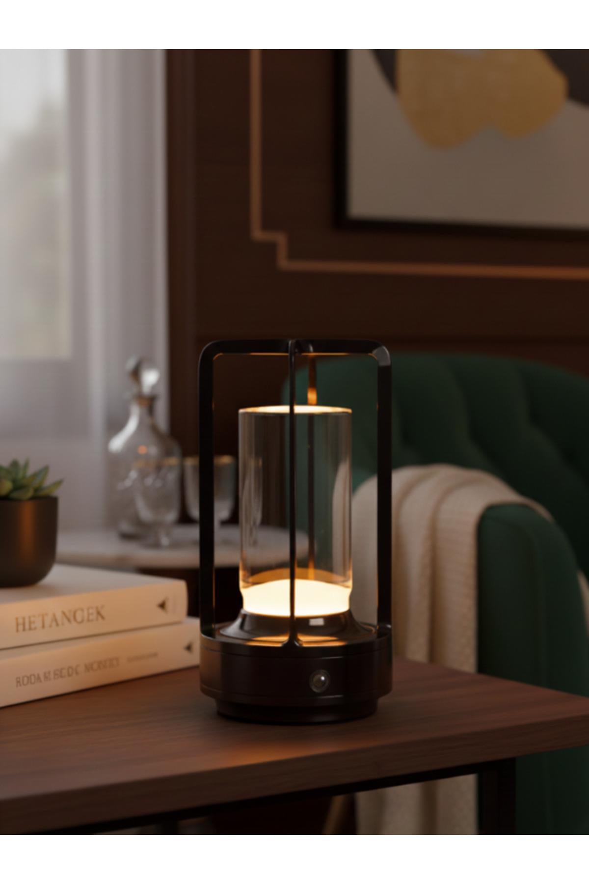 K2 KML116 Rechargeable Touch-Control Table Lamp – Black