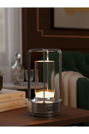 K2 KML116 Rechargeable Touch-Control Table Lamp – Silver