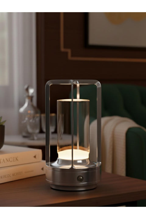 K2 KML116 Rechargeable Touch-Control Table Lamp – Silver